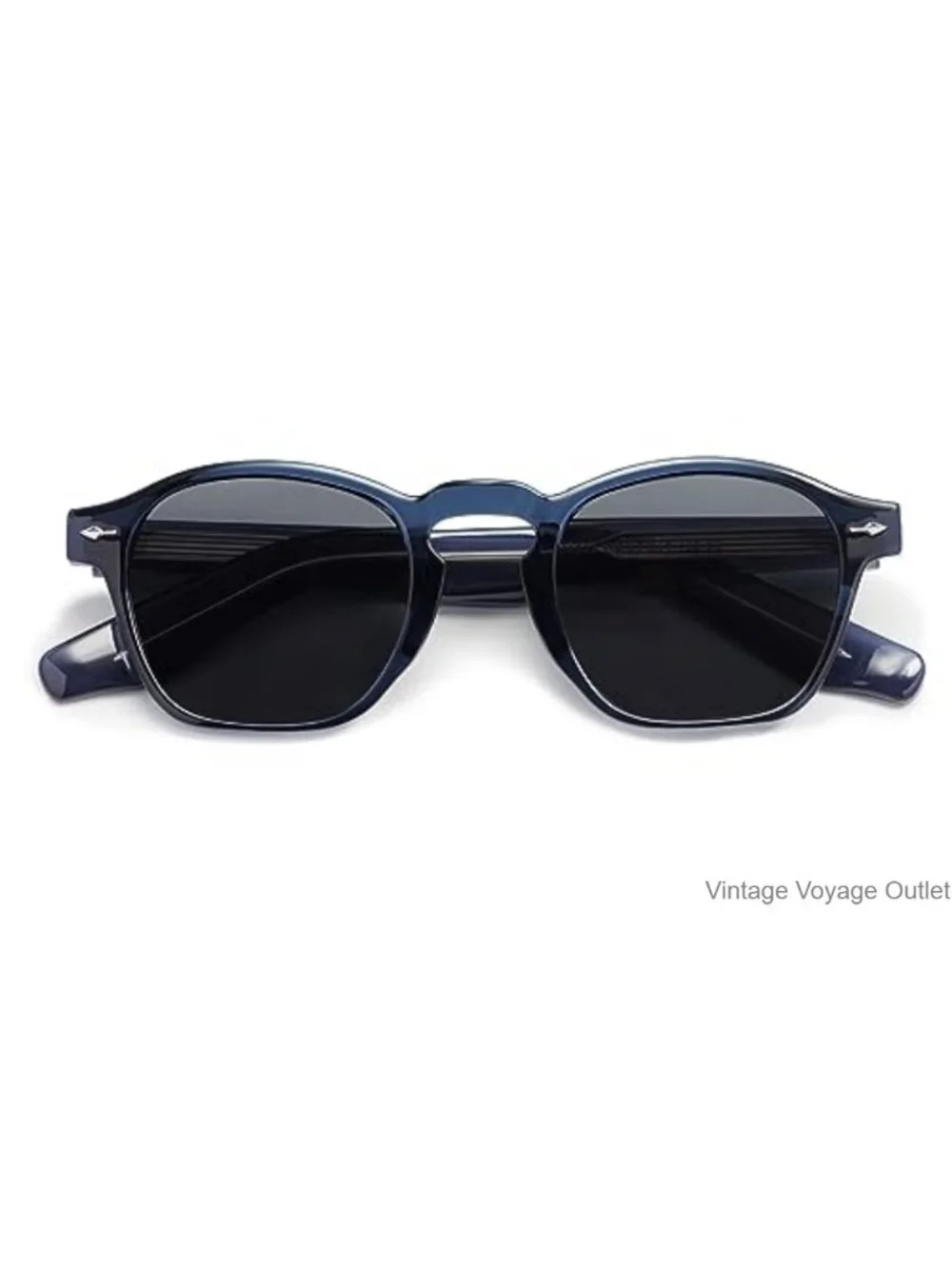 Retro Square Sunglasses UV400 Protection for Men Women Slim Frame Vintage